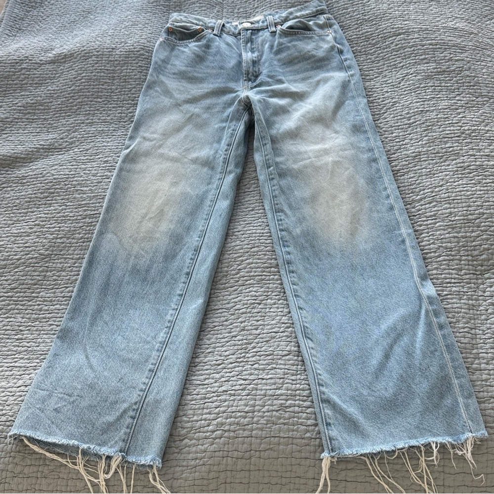 MOTHER Denim - The Rambler Zip Ankle Fray